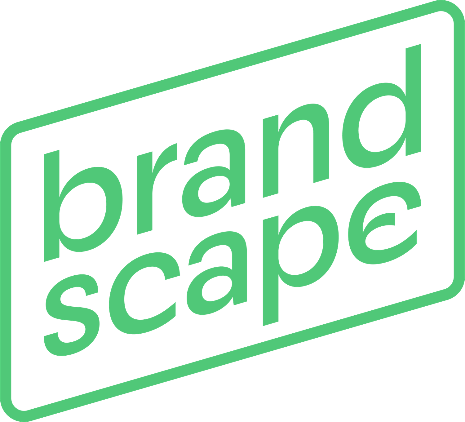 Logo Brandscape in groene variant